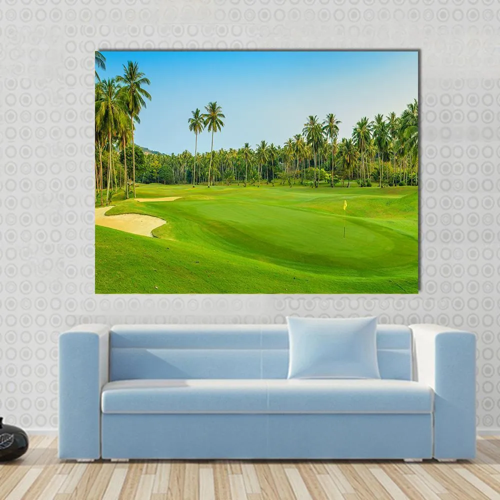 Golf Course On Koh Samui Canvas Wall Art