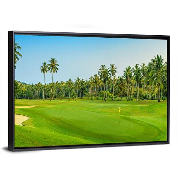 Golf Course On Koh Samui Canvas Wall Art