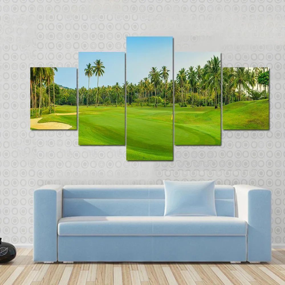 Golf Course On Koh Samui Canvas Wall Art