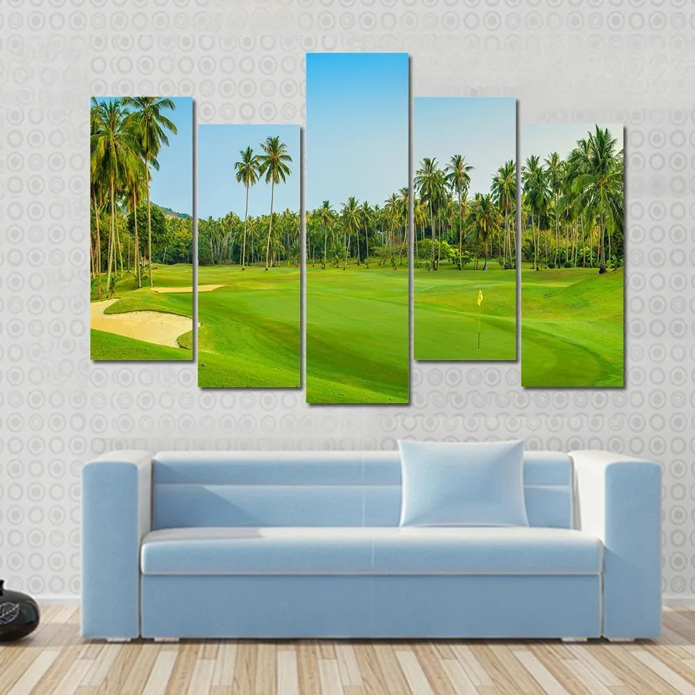 Golf Course On Koh Samui Canvas Wall Art