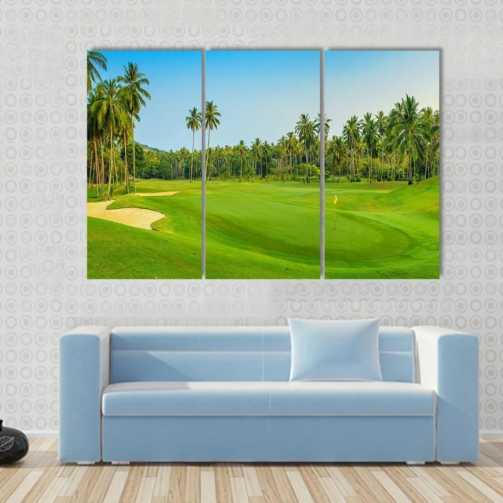 Golf Course On Koh Samui Canvas Wall Art