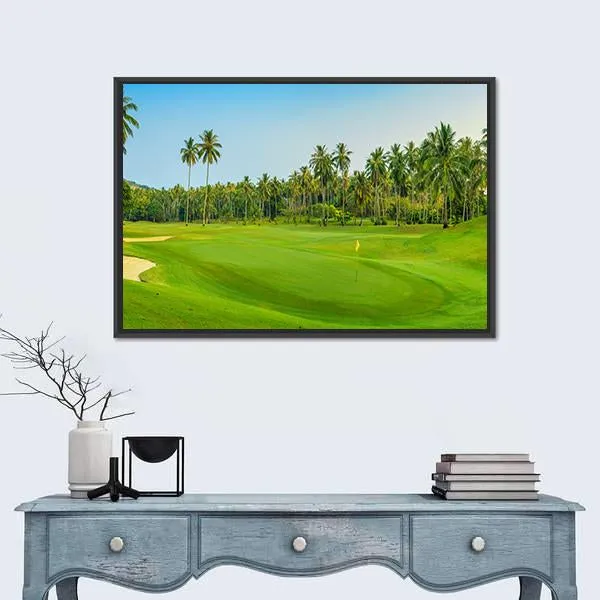 Golf Course On Koh Samui Canvas Wall Art