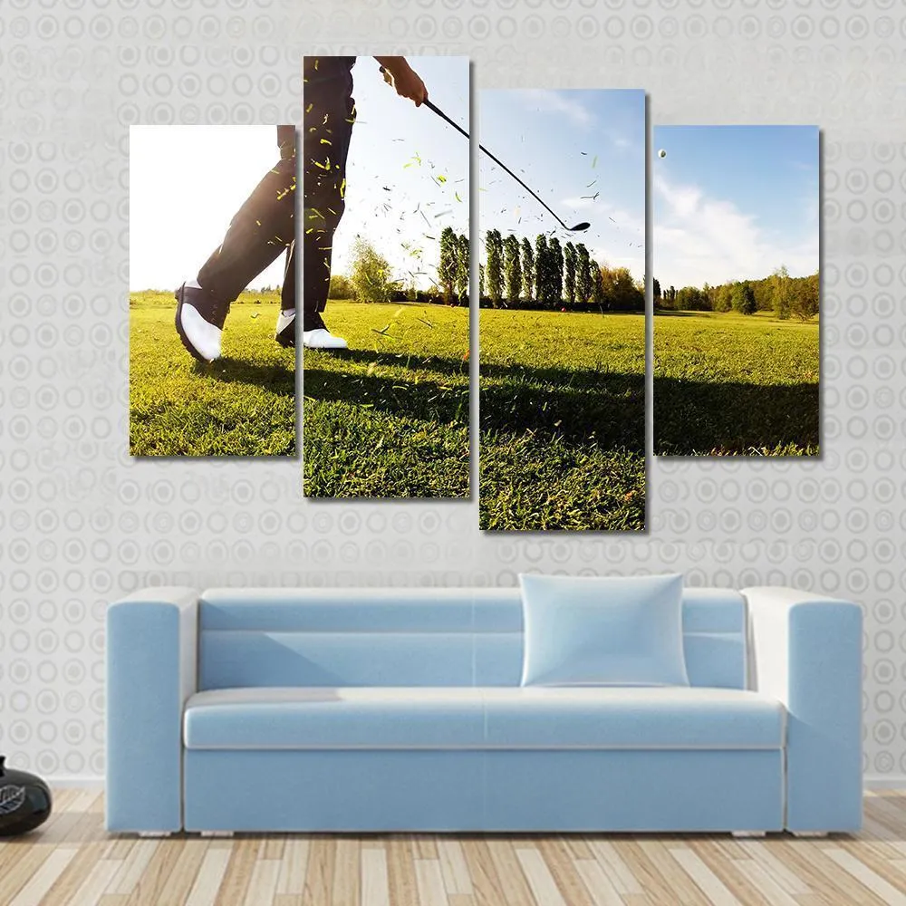 Golf Shot Canvas Wall Art