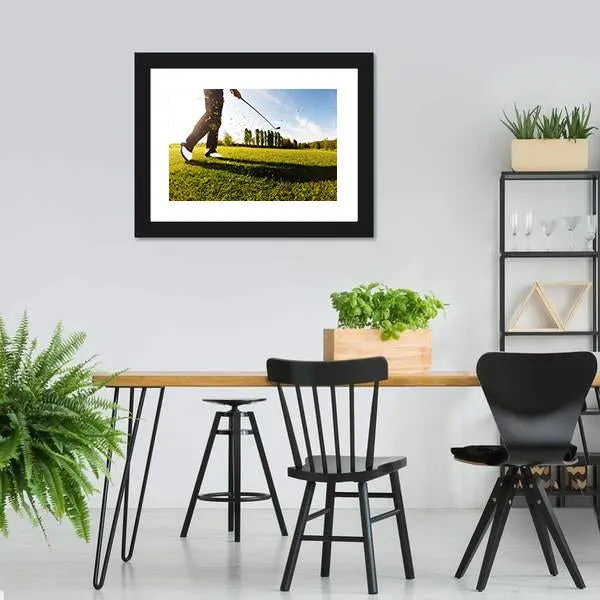 Golf Shot Canvas Wall Art