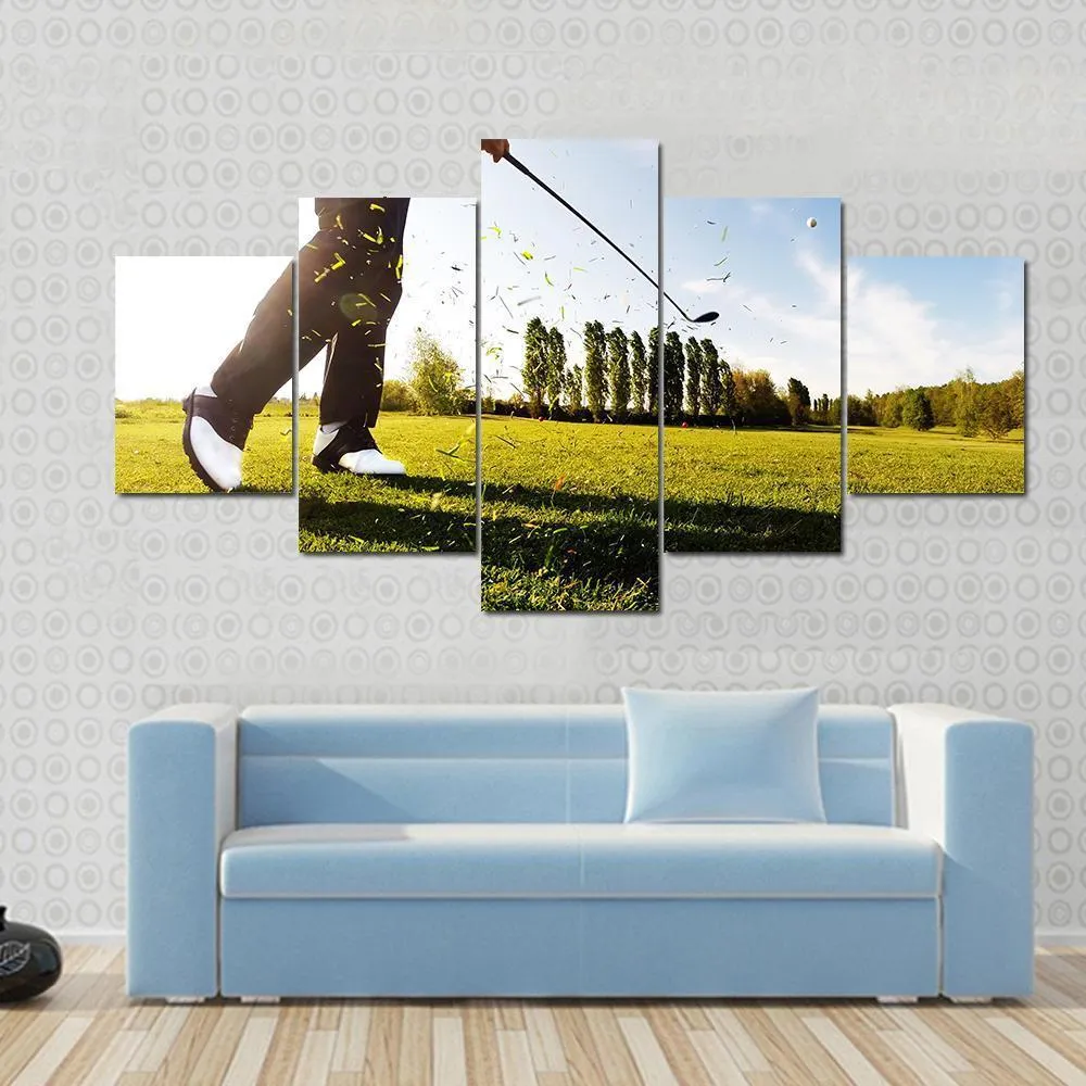 Golf Shot Canvas Wall Art