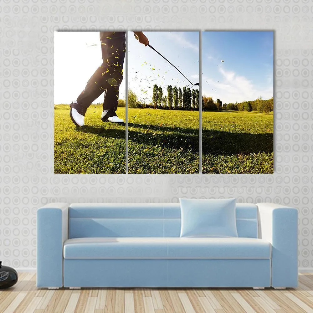 Golf Shot Canvas Wall Art