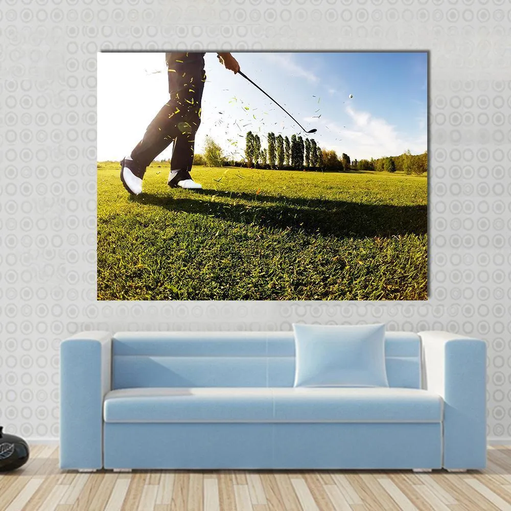 Golf Shot Canvas Wall Art