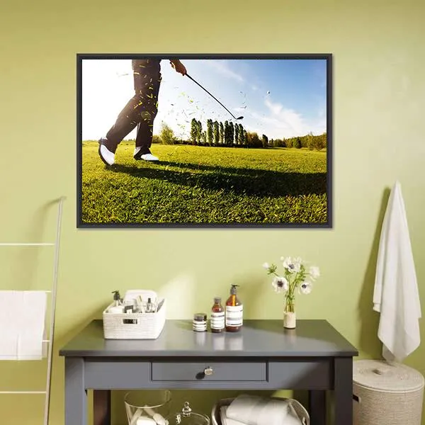 Golf Shot Canvas Wall Art