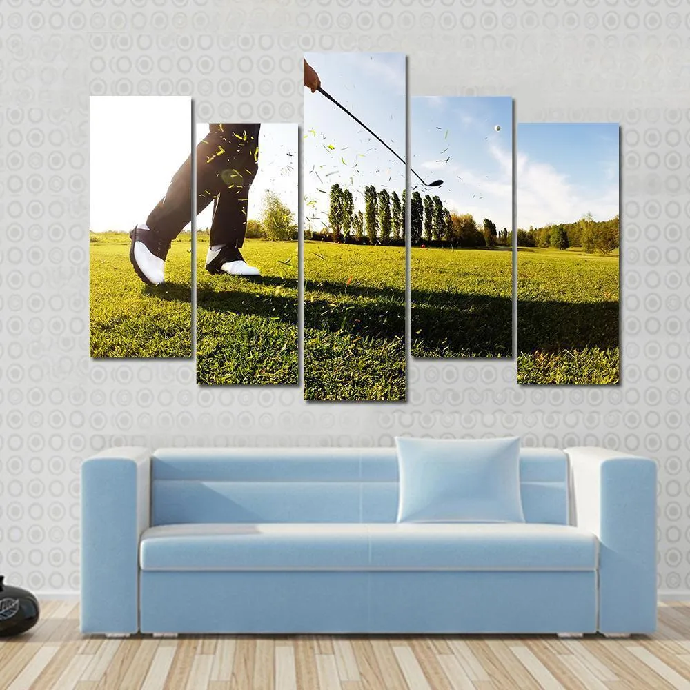 Golf Shot Canvas Wall Art