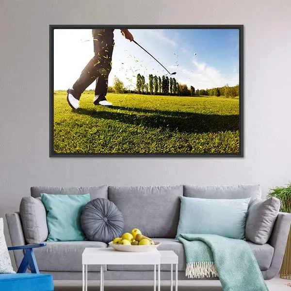 Golf Shot Canvas Wall Art