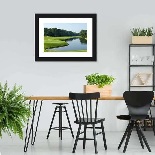 Golfer On Myrtle Beach Canvas Wall Art