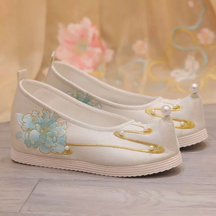 Hanfu Shoes: Peony