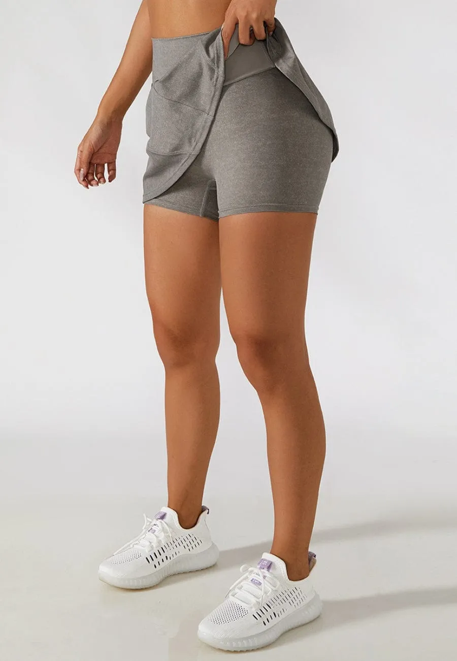 High Rise Waistband Lined Tennis Skort