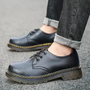 Hnzxzm Office Business Dress Shoes Lace-up Business Shoes, Men's Casual Shoes, Black Outdoor Leather Work Shoes Casual Oxford Shoes