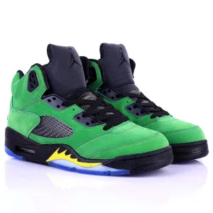 Jord Black With Green Classic Retro Basketball sneakers