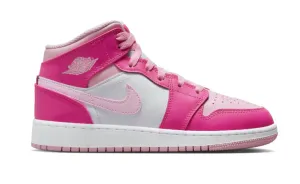 JORDAN 1 MID WHITE FIERCE PINK (PS)