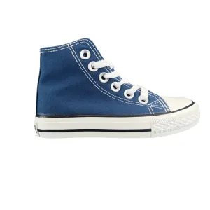 K7 Star Canvas Hi Blue Boys Sneaker