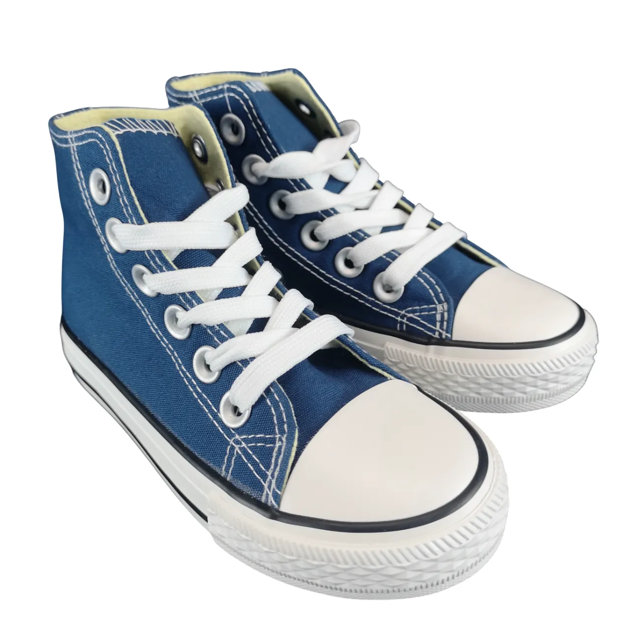 K7 Star Canvas Hi Blue Boys Sneaker