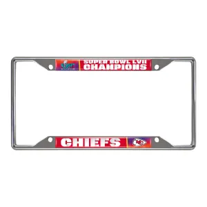 Kansas City Chiefs Super Bowl LVII License Plate Frame