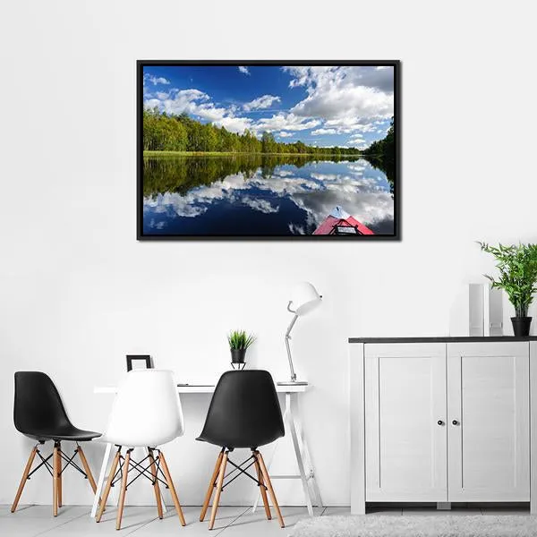 Kayaking At Northern Rivers Canvas Wall Art