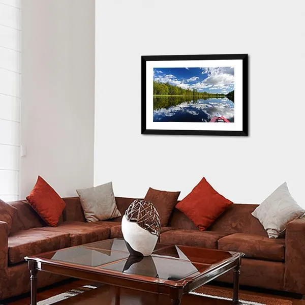 Kayaking At Northern Rivers Canvas Wall Art