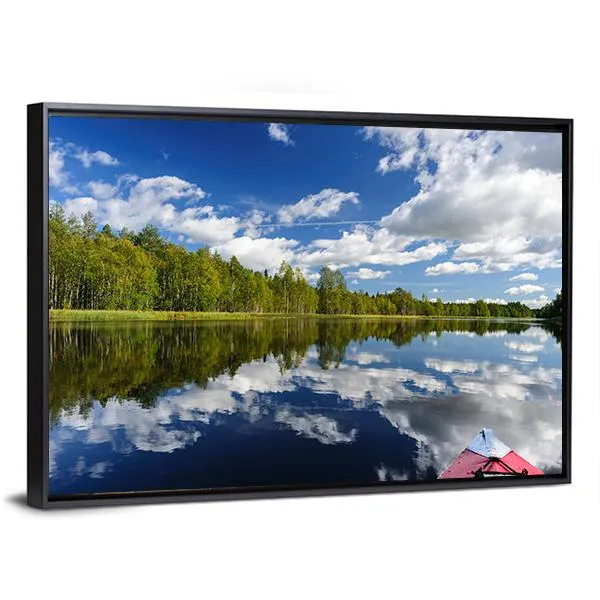 Kayaking At Northern Rivers Canvas Wall Art