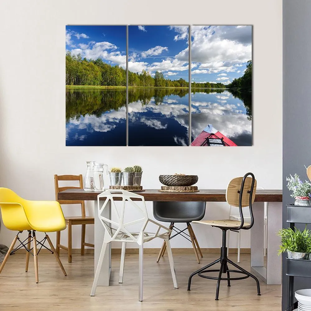 Kayaking At Northern Rivers Canvas Wall Art