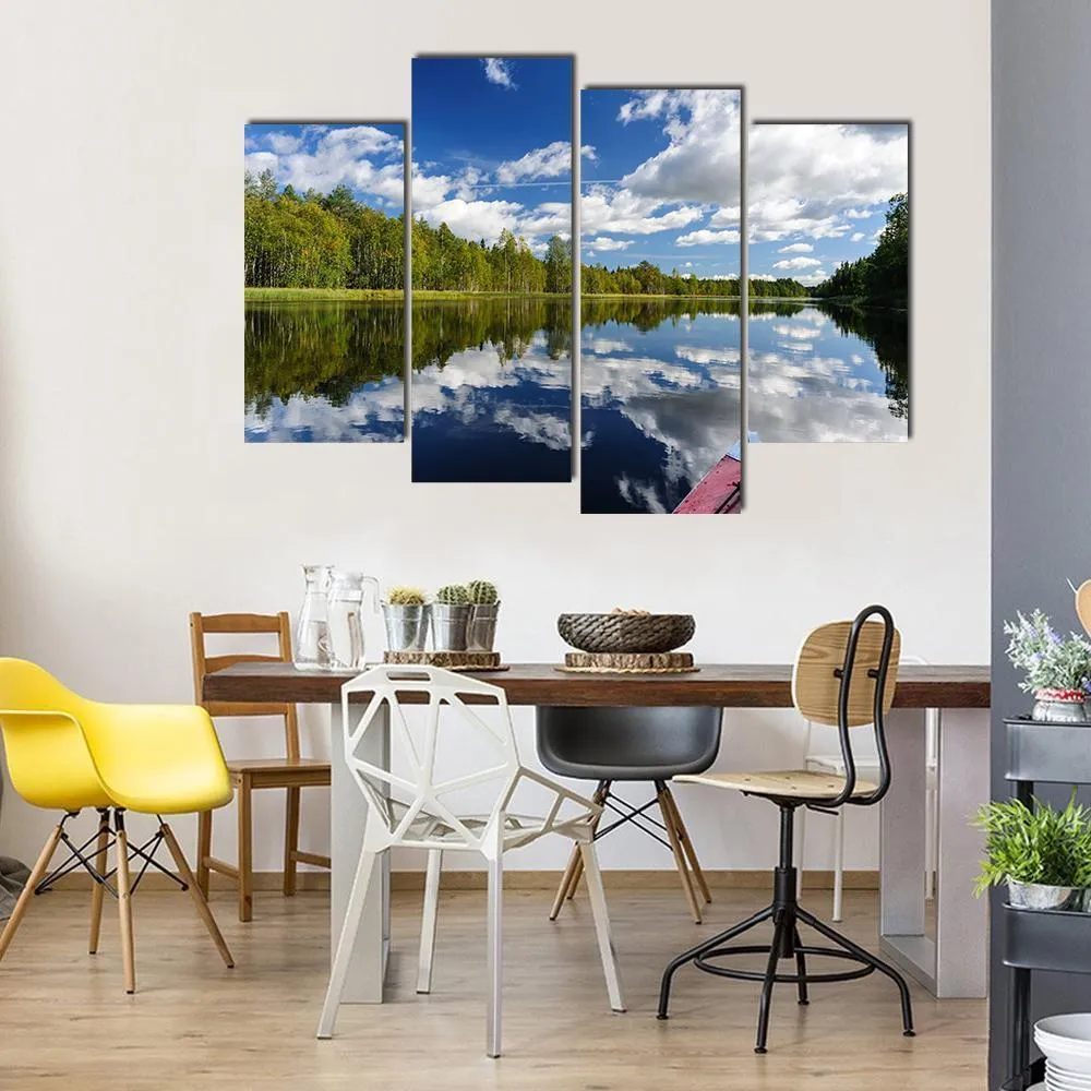 Kayaking At Northern Rivers Canvas Wall Art