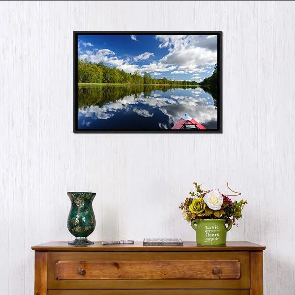 Kayaking At Northern Rivers Canvas Wall Art