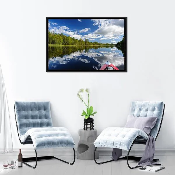 Kayaking At Northern Rivers Canvas Wall Art