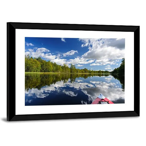 Kayaking At Northern Rivers Canvas Wall Art