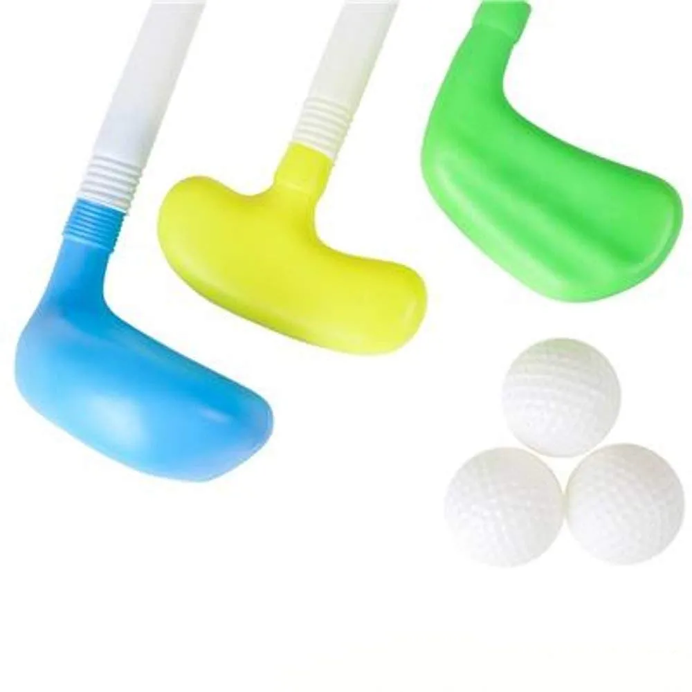 Kicko Kids Golf Set - Multicolor Plastic Educational Equipment - Junior Golfer Play Toy