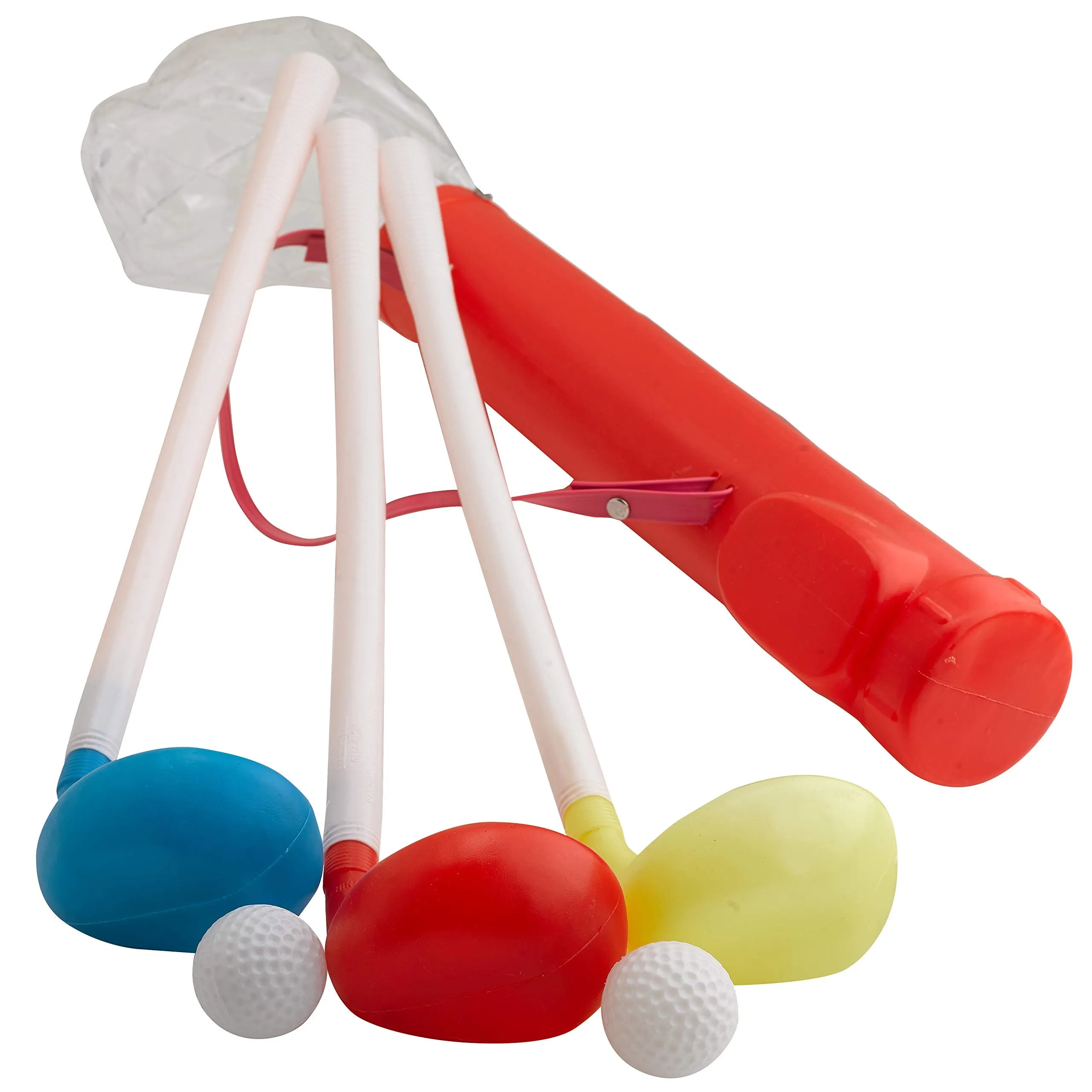 Kicko Kids Golf Set - Multicolor Plastic Educational Equipment - Junior Golfer Play Toy