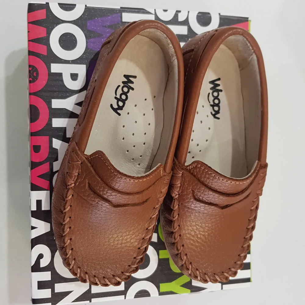 Kiddie Couture Tan Polo Loafers