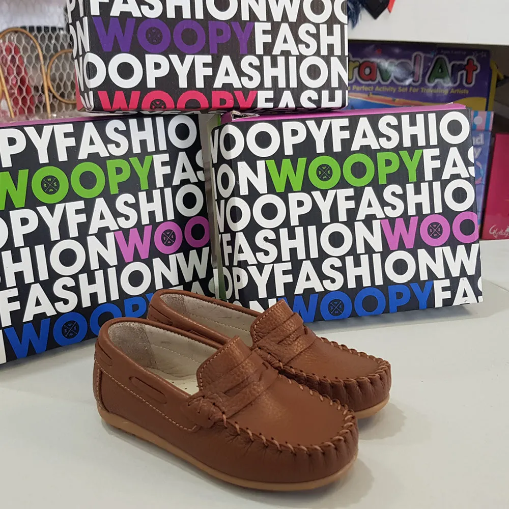 Kiddie Couture Tan Polo Loafers