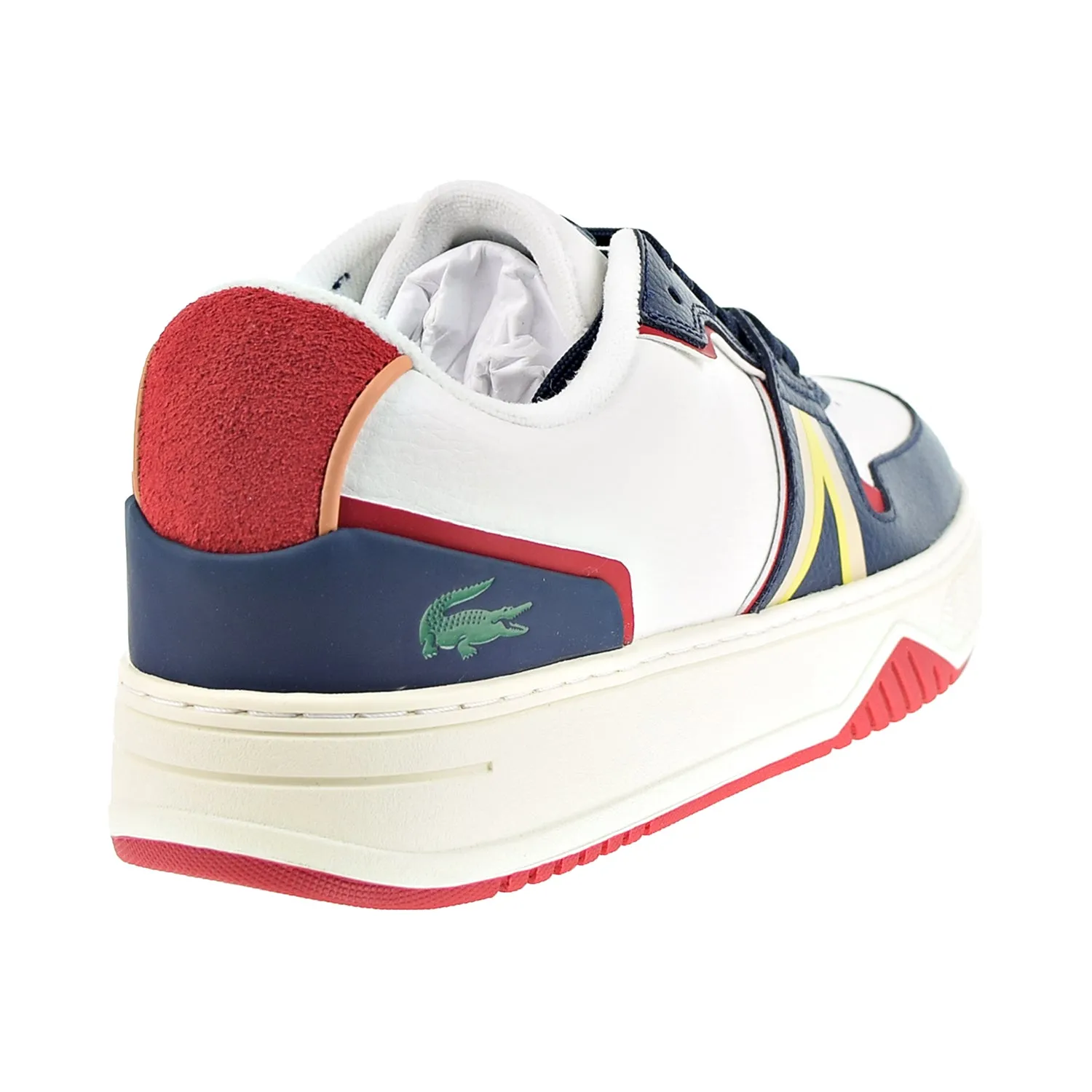 Lacoste L001 SMA Synthetic Men's Shoes White-Blue-Red