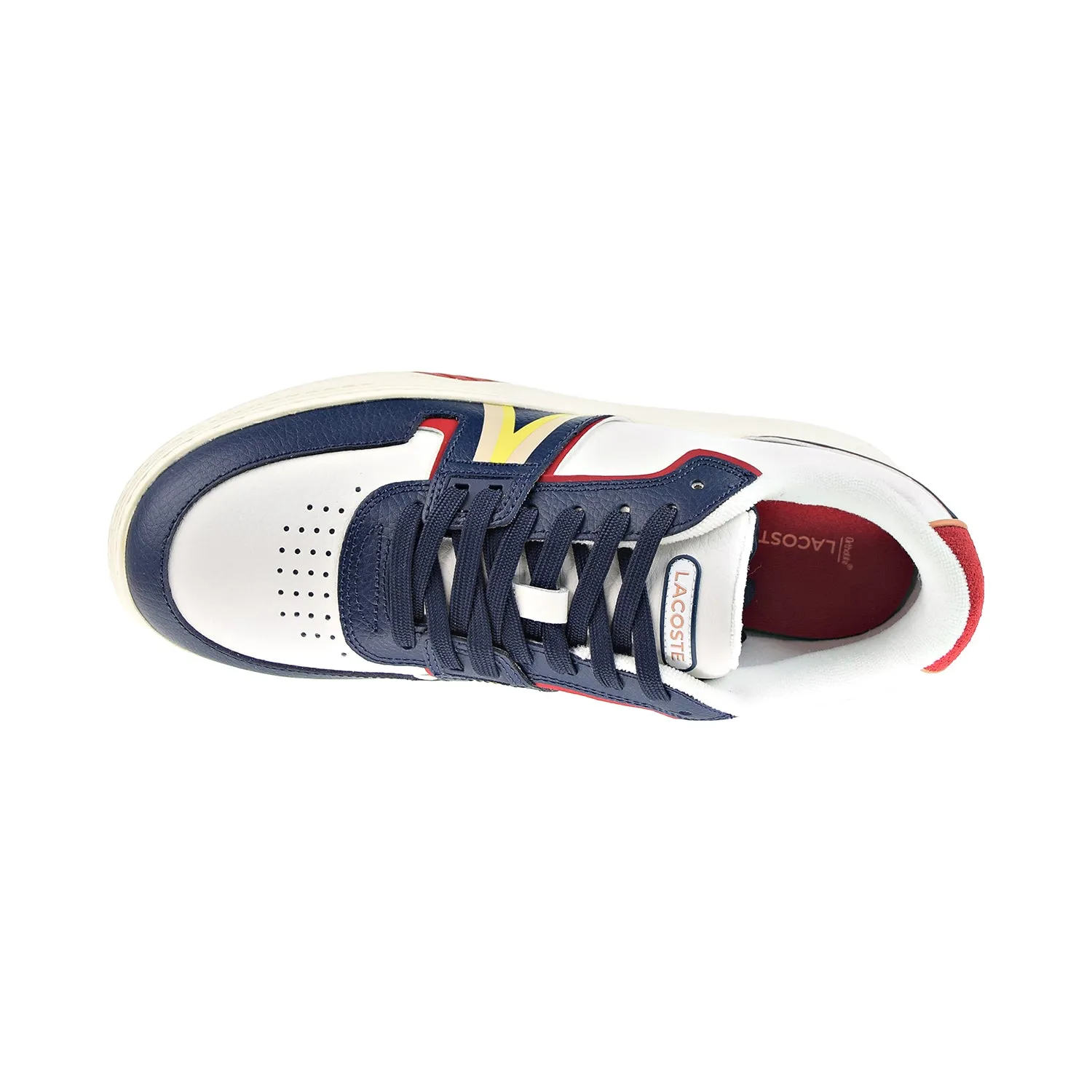 Lacoste L001 SMA Synthetic Men's Shoes White-Blue-Red