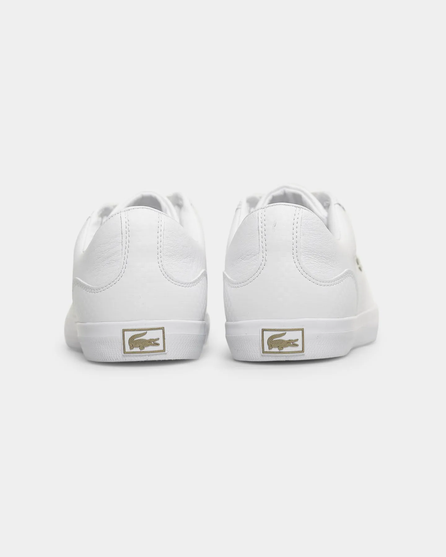 Lacoste Lerond Leather and Synthetic Sneaker White/White