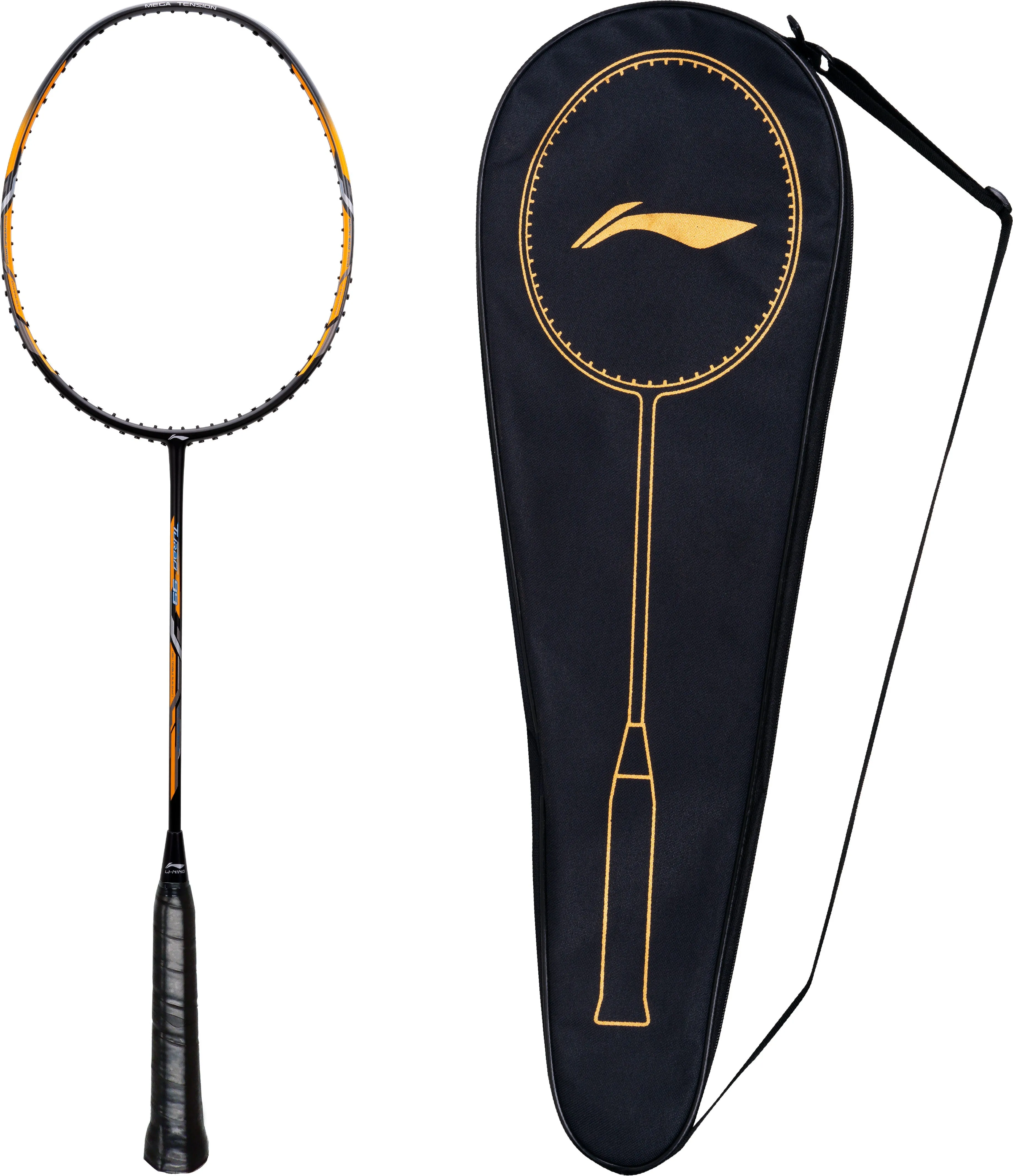 Li-Ning Turbo 99 Unstrung Badminton Racquet (Black / Gold)