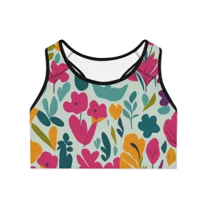 Light flowers - Inovax Sports Bra