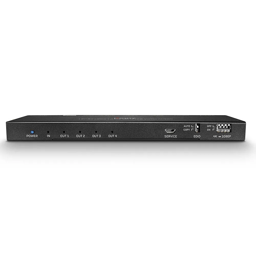 Lindy 4 Port Hdmi 2.0 18G Splitter With Audio - Video/Audio Splitter - 4 Ports