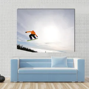 Male Snowboarder Canvas Wall Art