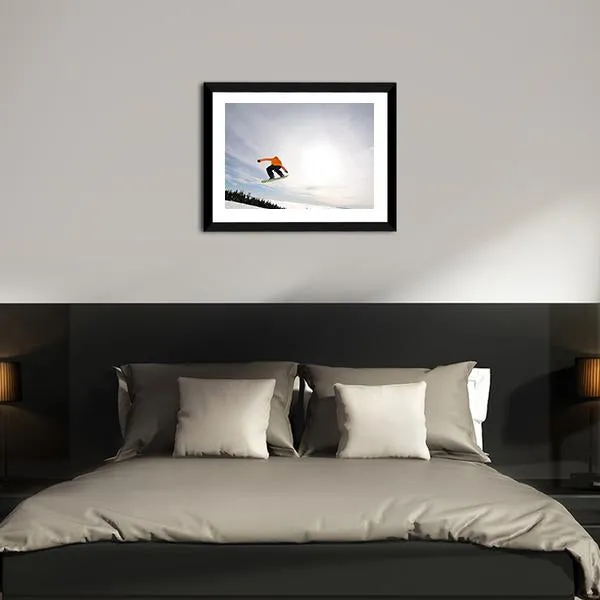 Male Snowboarder Canvas Wall Art