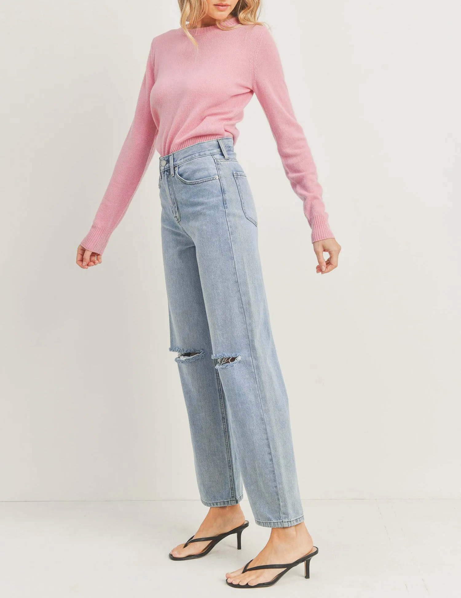 Marin Slit Knee Skater Jeans