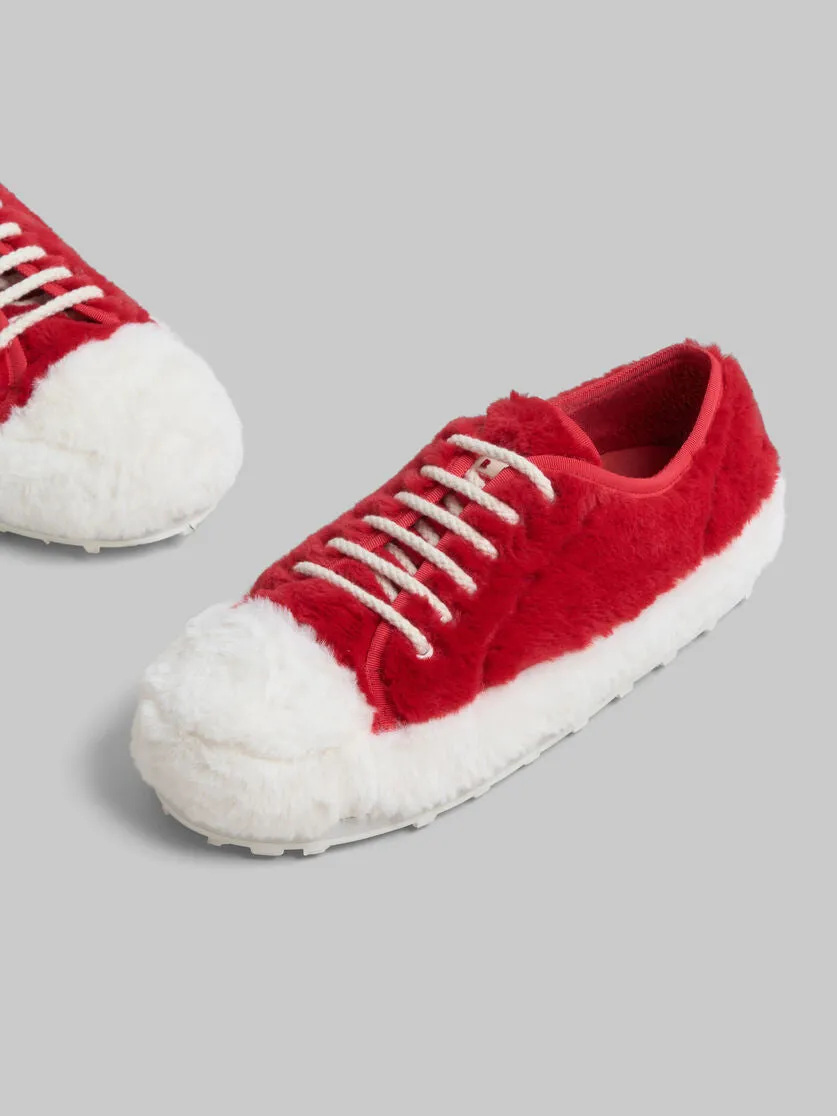 MARNI Red teddy tennis Mens Sneakers