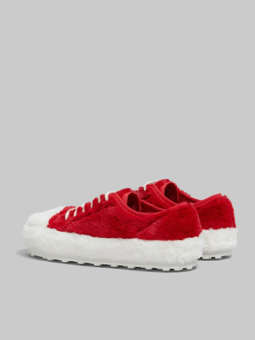 MARNI Red teddy tennis Mens Sneakers