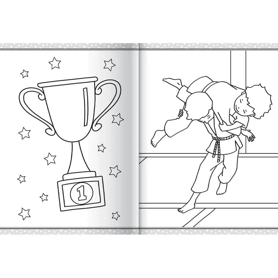 Mega Colouring 48 Page Colouring Book: Sports