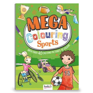 Mega Colouring 48 Page Colouring Book: Sports