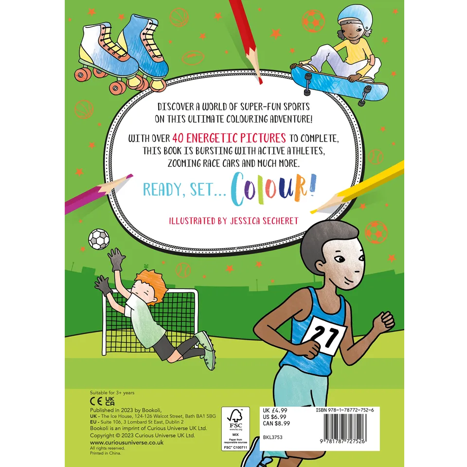 Mega Colouring 48 Page Colouring Book: Sports