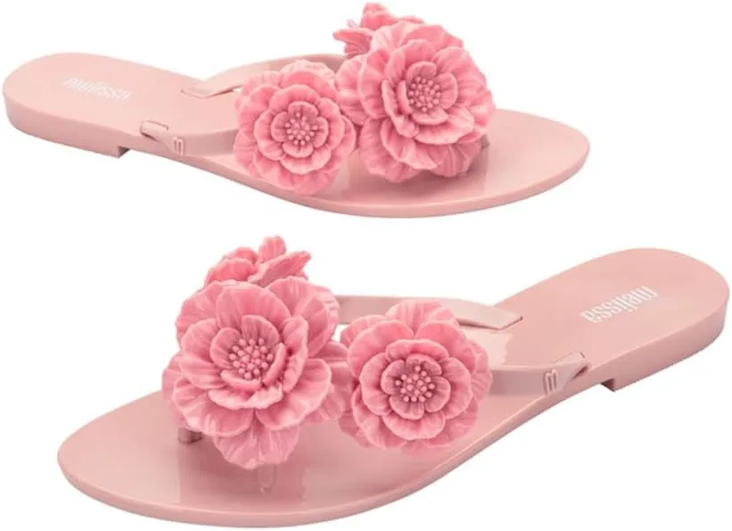 Melissa Women's Harmonic Flip Flops with Rosette